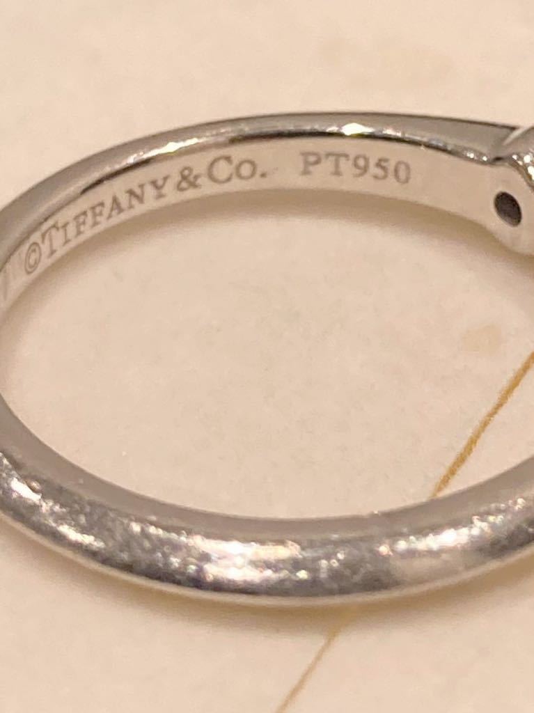 定価38万円 正規品 ティファニー tiffany&co リング 指輪 ダイヤモンド 9号 プラチナ PT950 0.25ct ダイヤ　ダイアモンド