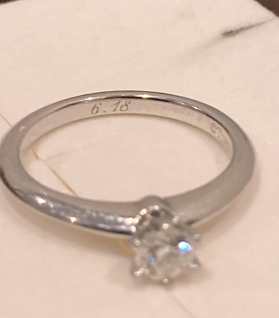 定価38万円 正規品 ティファニー tiffany&co リング 指輪 ダイヤモンド 9号 プラチナ PT950 0.25ct ダイヤ　ダイアモンド_画像7