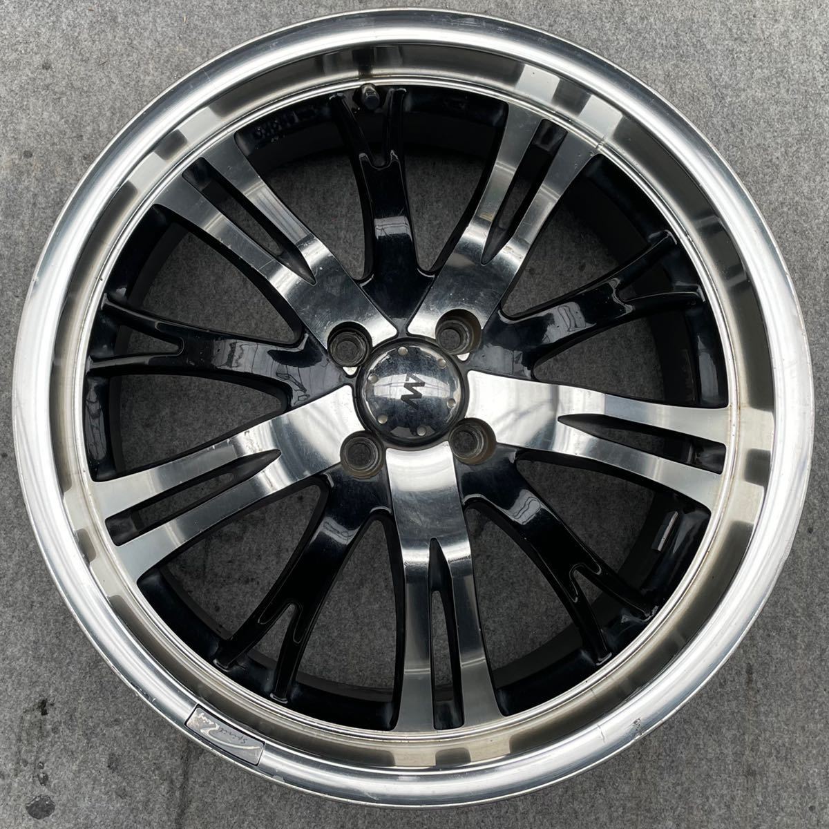 深リム Spirit Racing AW 18インチ×7.5JJ +45 100 4Hホイールのみ4本 bB キューブ ルーミー タンク シエンタ ポルテ コンパクトカー他等