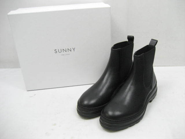 新品 定価42900円 PELLICO SUNNY ペリーコサニー PM21-0027 LOTUS サイドゴア ブーツ 黒 ブラック サイズ35_画像1