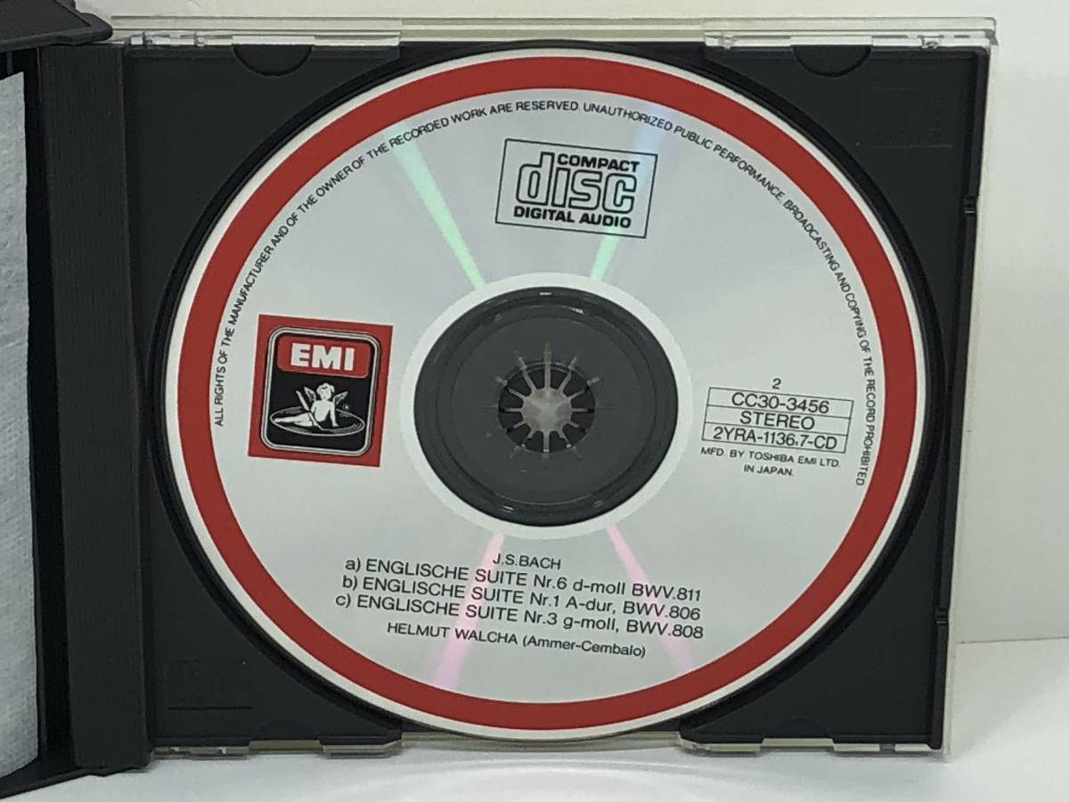 【2CD/EMI初期盤】J.S.ヴァルハ/バッハイギリス組曲(全曲)　(管-A-40)_画像4