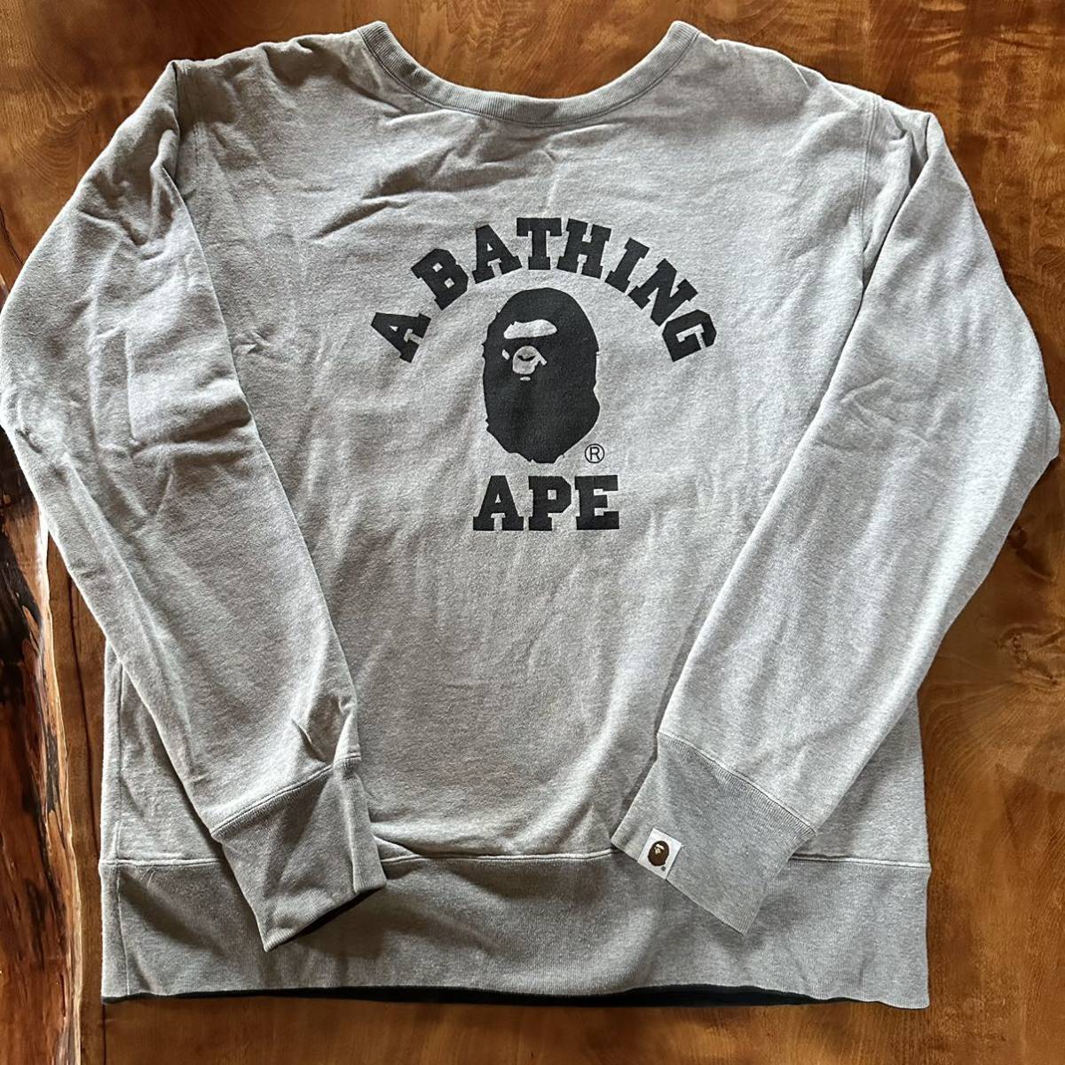 A BATHING APE 4面スウェット M NIGO期 リバーシブル_画像1