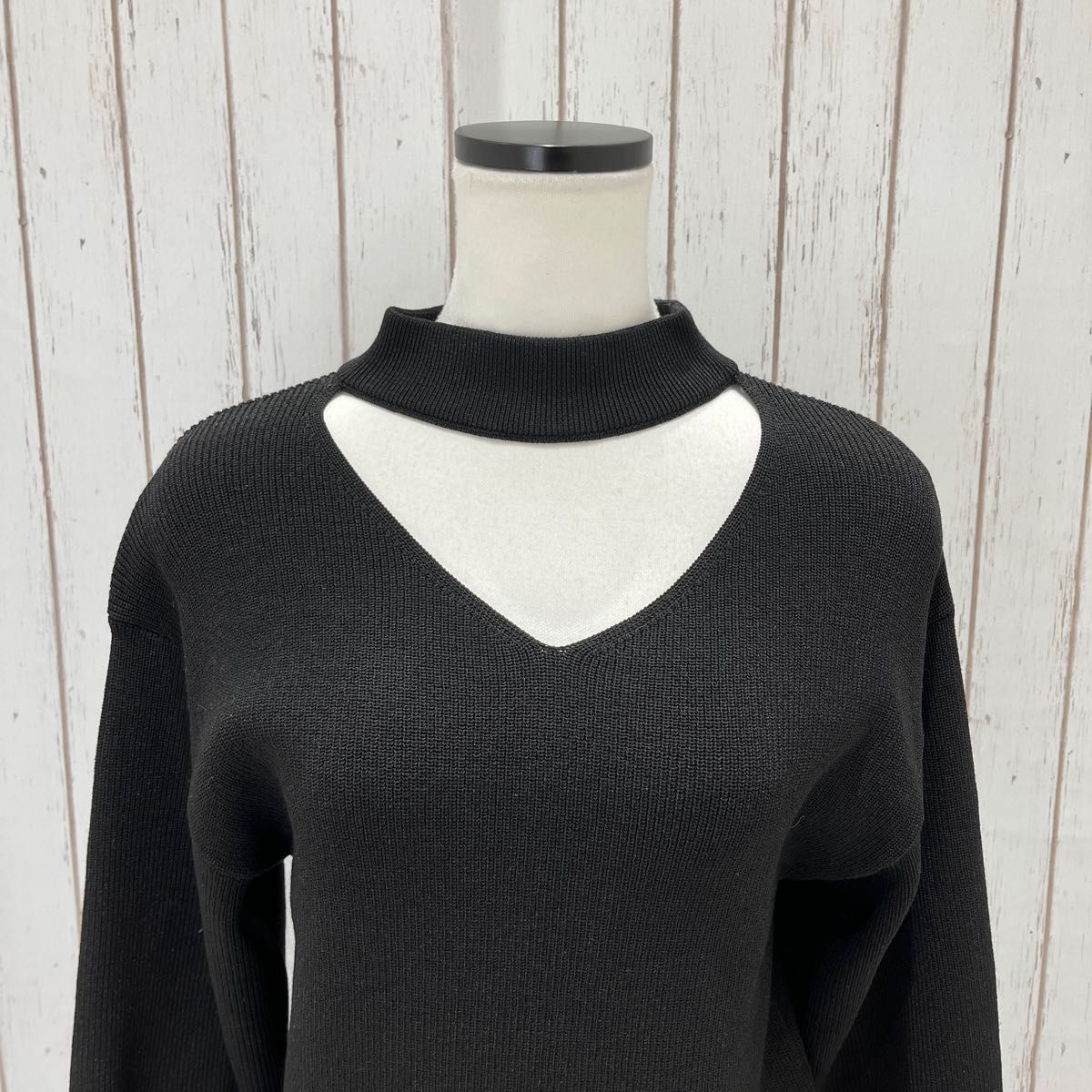 チョーカーセーター(長袖)YG+X 黒 Sサイズ
