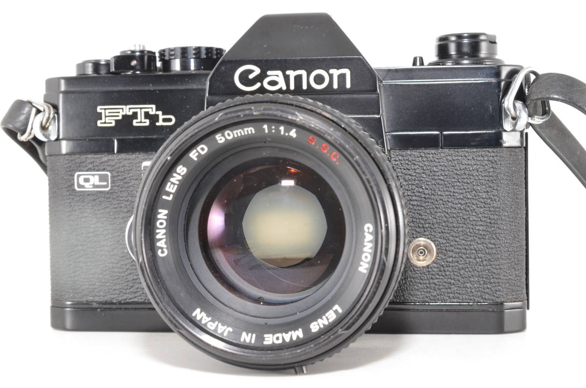 びレンズに キャノン Canon FTb QL 35mm Film SLR Black Camera w/ FD