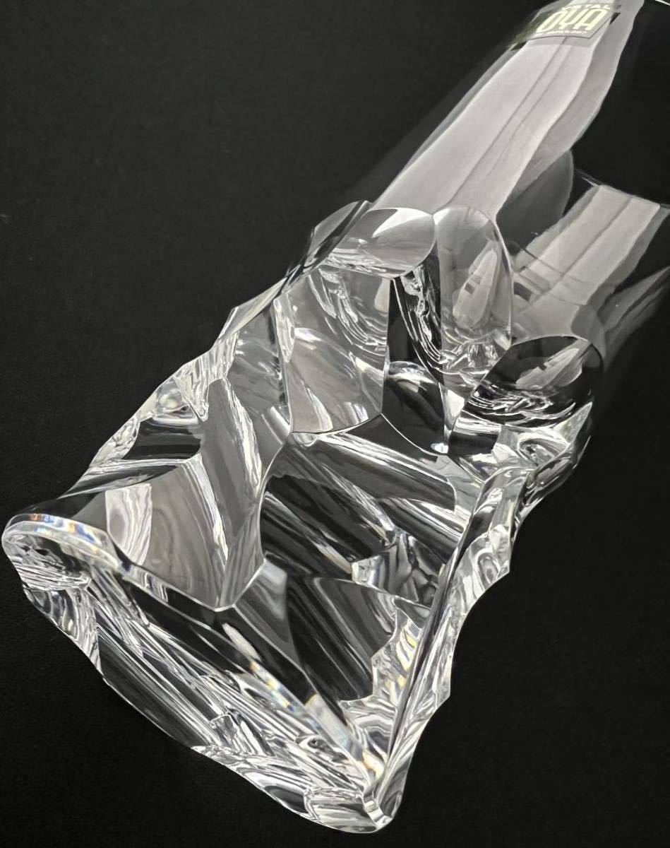 HOYA クリスタル 最高級ストレートグラス SCULPTURED STRAIGHT GLASS COLLECTION 佐々文夫氏デザイン Cut Rockの画像3