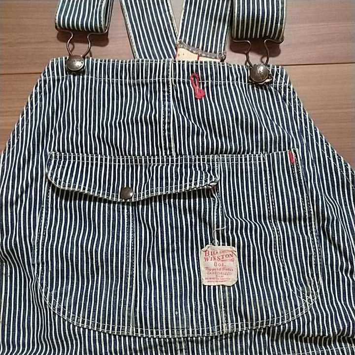 5060\'sBigWinston Lowbackstyle HickoryStripe Overall Vintage overall Hickory stripe USA made big Mac OSHKOSH