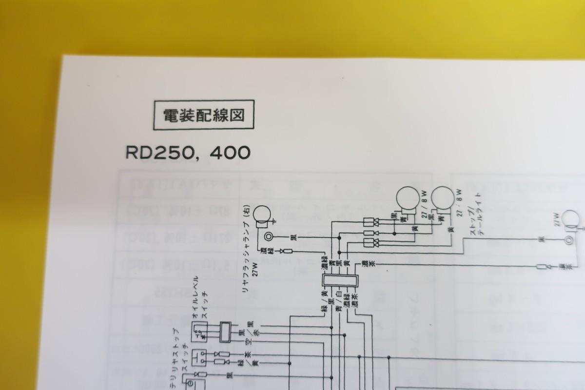  new goods prompt decision!RD250/RD400/ service manual /3N4/3N5/ wiring diagram equipped! service book * parts list * owner manual. assistance .!