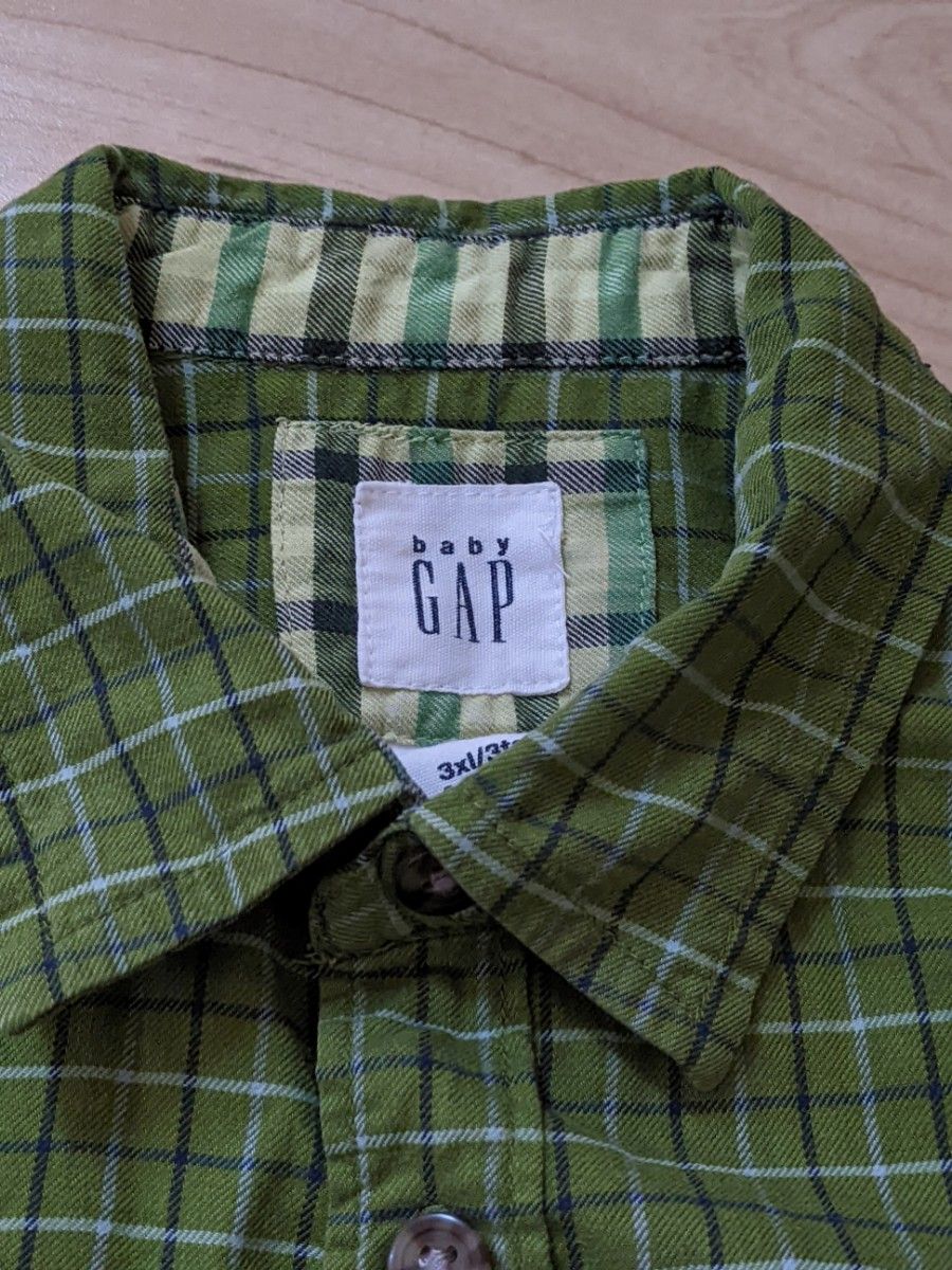 GAP キッズ 半袖シャツ チェック柄