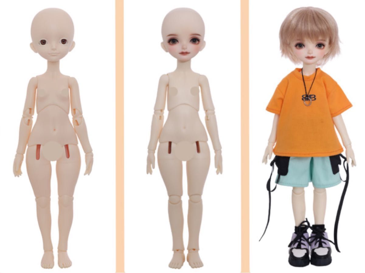 AA24 BJD 1/6 ドール本体 Farce 球体関節人形 ハンドメイド-