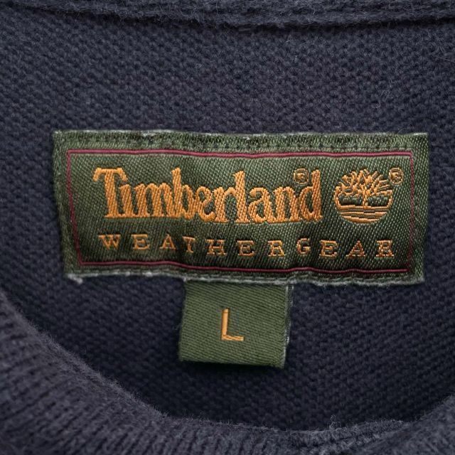 【ビッグサイズ】ティンバーランド ワンポイント 刺繍ロゴ 長袖 ポロシャツ ネイビー メンズXLサイズ相当 Timberland_画像7