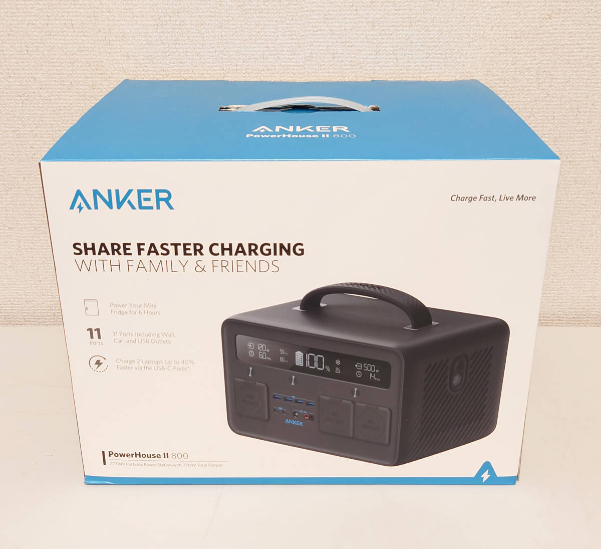 即納NEW ヤフオク! - 美品 Anker PowerHouse II 800 (超大容量ポータ