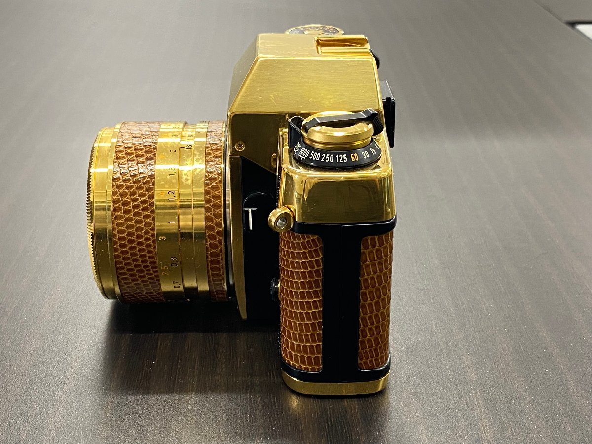 B309 コンタックス Contax RTS GOLD ゴールド 限定品 Carl Zeiss Planar T* 50mm F1.4 LENS フィルムカメラ カメラ レンズ - 6