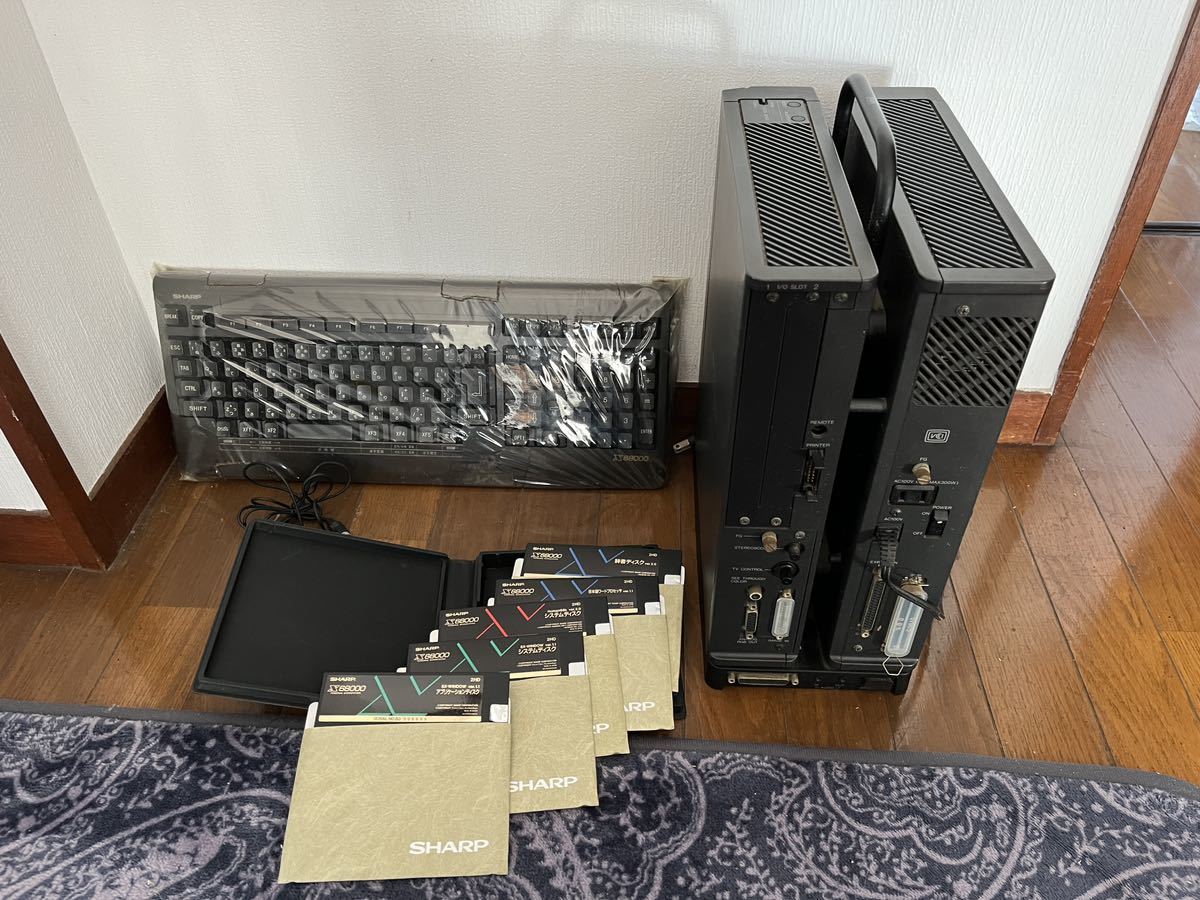 中古 ジャンク SHARP シャープ x68000 xvi 純正キーボード、マウス