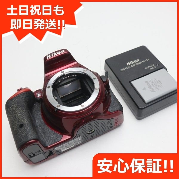 美品 D5500 レッド 即日発送 一眼レフ Nikon 本体 あすつく 土日祝発送OK_画像1