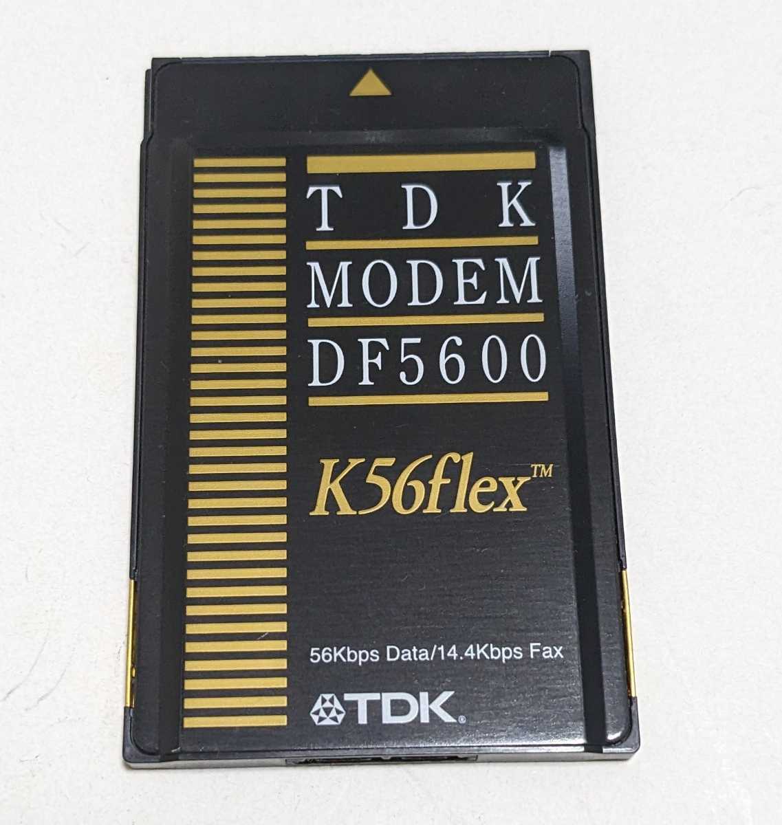 TDK MODEM DF5600 モデムカード 56kbps 動作未確認の画像1