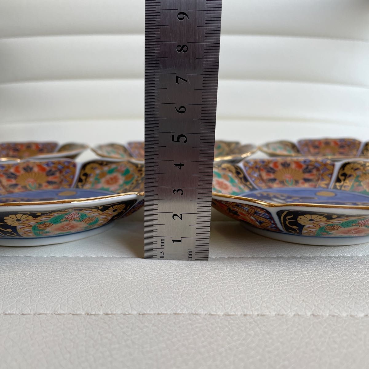 希少 有田焼 青藍窯 銘々皿揃 5枚セット 金彩 古伊万里 金襴手 希少 有田焼 青藍窯 銘々皿揃 5枚セット 金彩 古伊万里 金襴手
