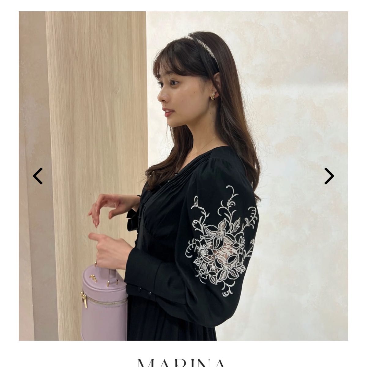 Her lip to Jacaranda Linen-Blend Dress|Yahoo!フリマ(旧 Her lip to Jacaranda Linen-Blend Dress|Yahoo!フリマ(旧