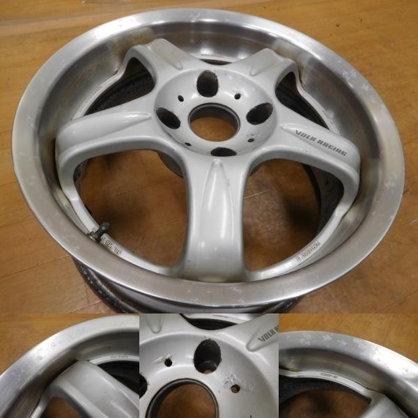 13-167◆希少!!★RAYS ボルクレーシング グループAV エボリューション★16in8J+37,7J+37★GT-7 GT-C TE37 S13 180SX ランエボ3 プリメーラ_画像4