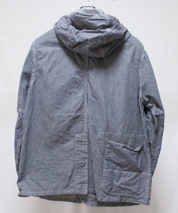 Engineered Garments エンジニアードガーメンツ Short Coverall Jacket Railroad St. フード付き ショート カバーオール ジャケットXSの画像2