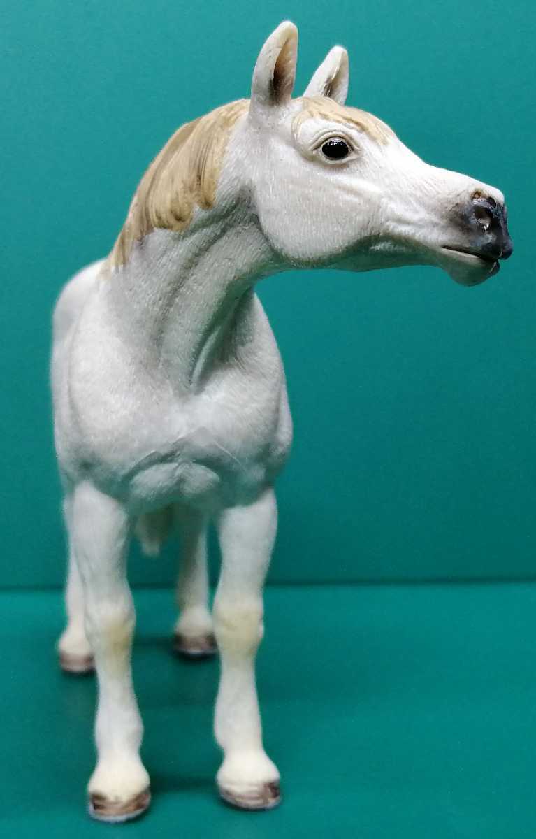 Schleich лошадь белый shulaihi фигурка 