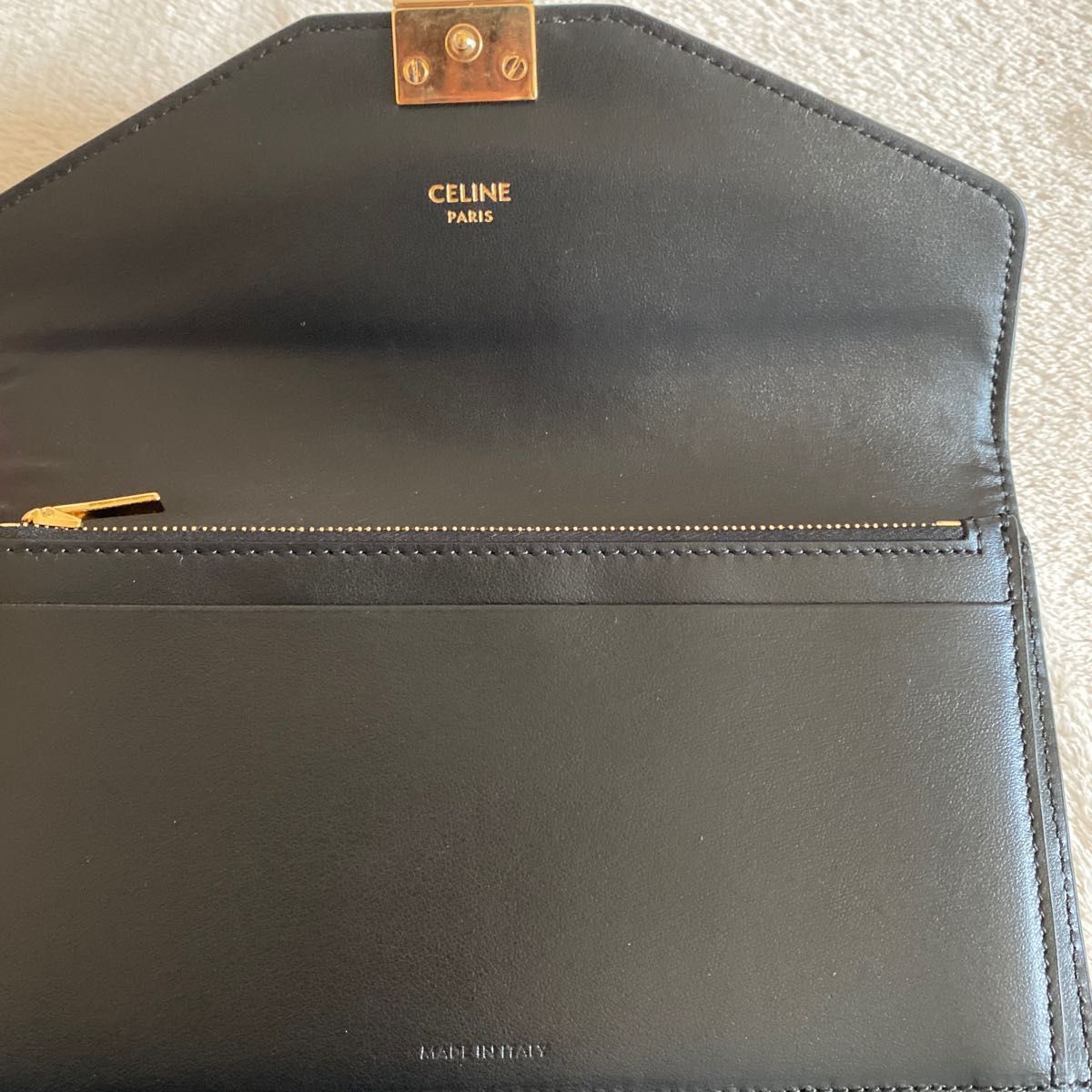 CELINE セリーヌ　長財布　ロングウォレット　Cスナップ