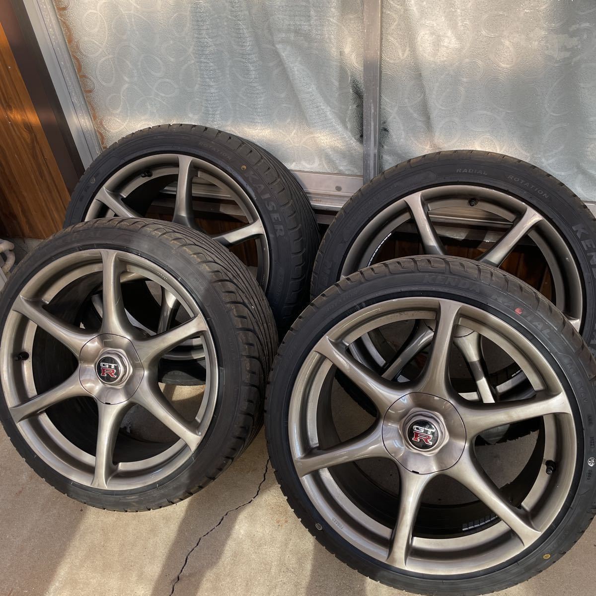 最安値】 美品!日産 純正BBS bnr34 GTR 4本セット ホイール センター
