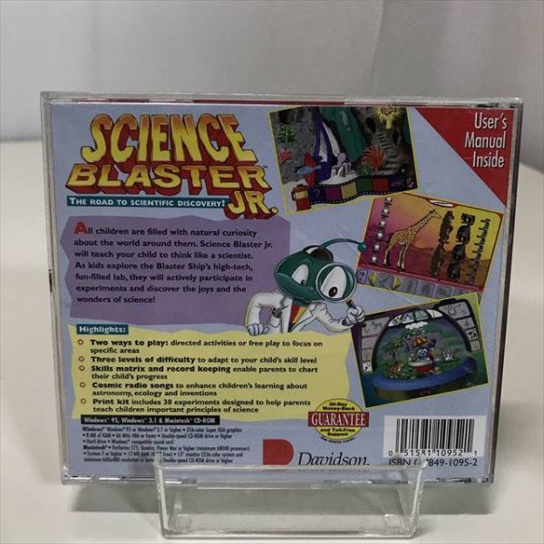 Z5461 ◆SCIENCE BLASTER JR Windows Macintosh PCゲームソフト_画像2