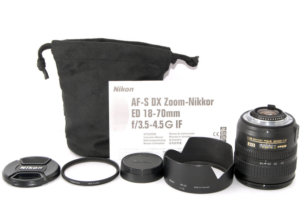 ◆初心者入門＆極上美品◆ NIKON ニコン AF-S 18-70mm F3.5-4.5G ED 付属品多数有り_初心者にやさしく付属品が多数付いてます★