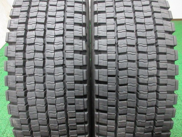 SR957【送料無料】225/80R17.5 123/122 超溝高 9分山 スタッドレス DECTES SP001 21年製 4本 激安 中型 4トン トラック キャンター エルフ_画像2