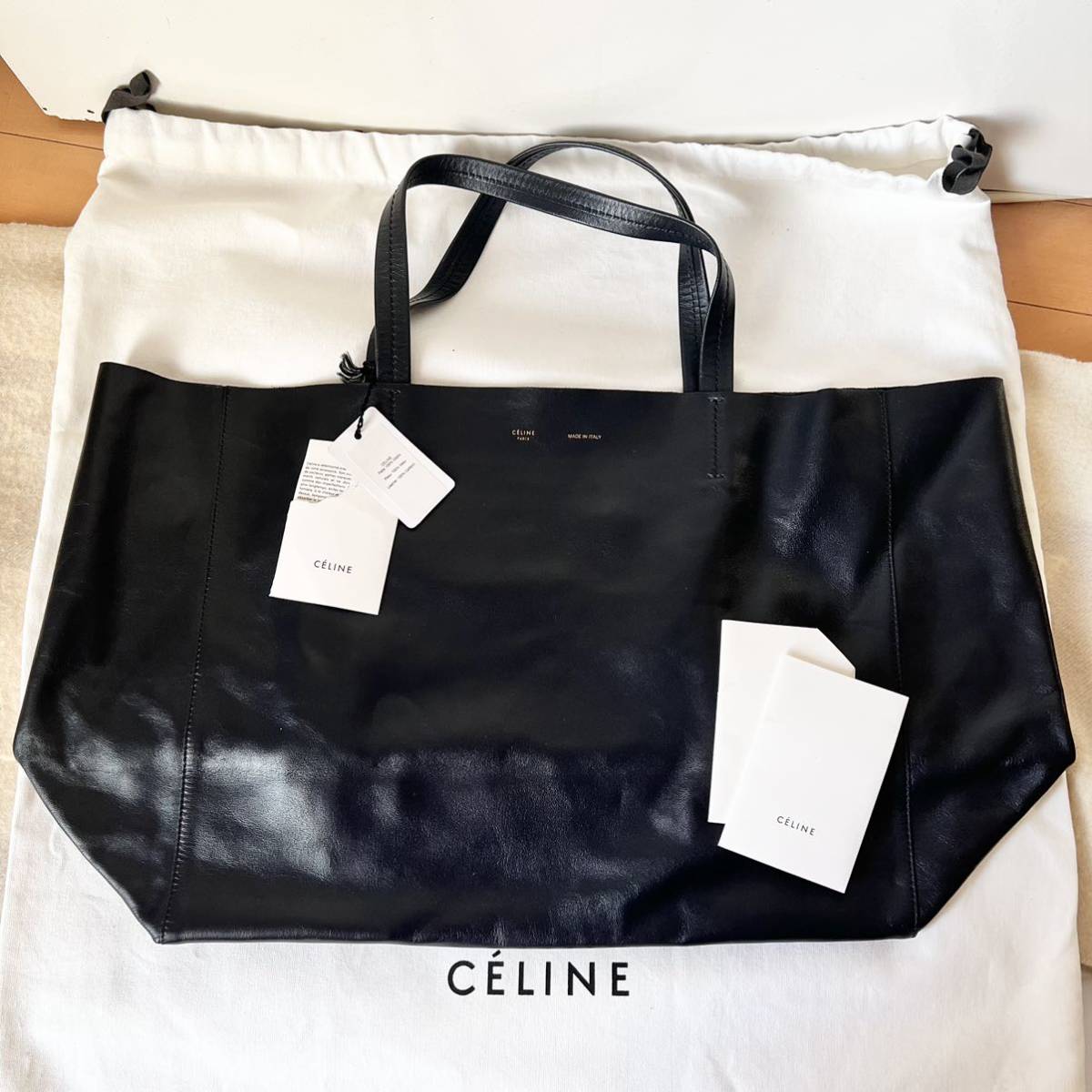 売れ筋がひ贈り物! 希少✨ 美品 CELINE ホリゾンタルカバ トート