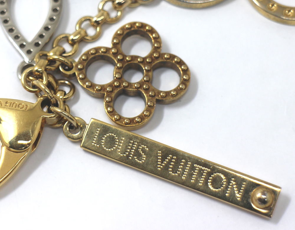 [LOUIS VUITTON] Louis Vuitton biju-sak* Tabah juM65722 Gold × silver key holder bag charm 