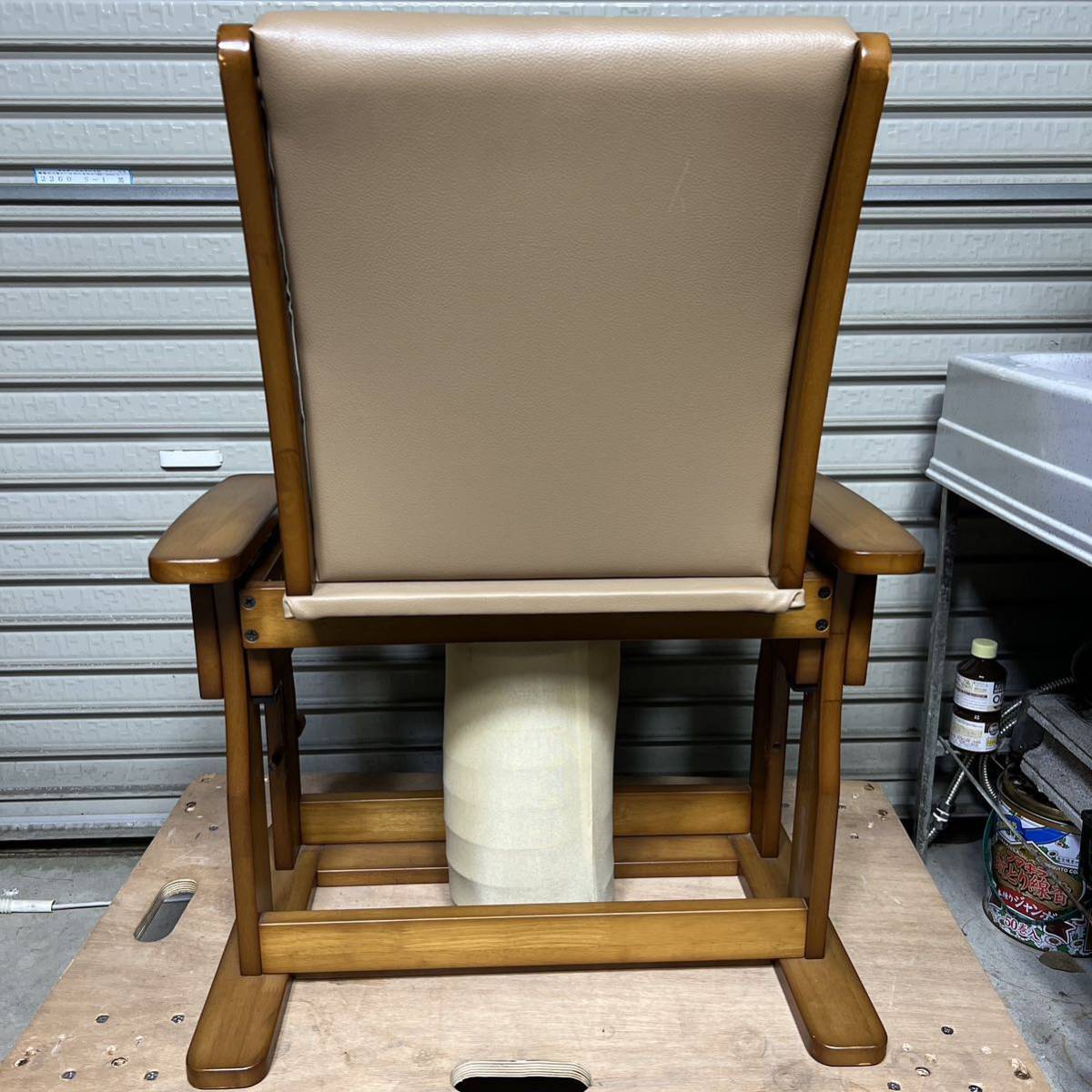 新作特価 座椅子 国産 中居木工 木製 起立補助椅子 ロータイプDX