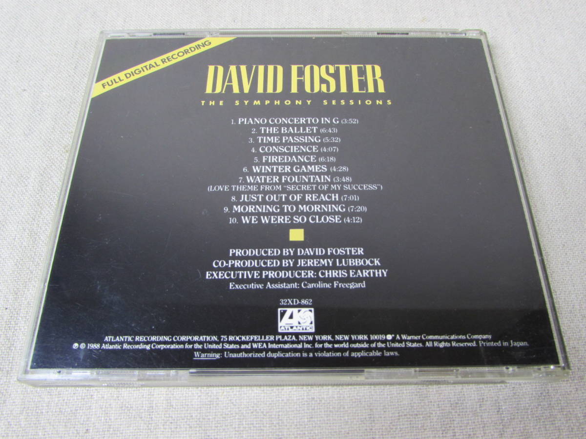  б/у CD ### David * Foster симфония * Sessions David Foster The Symphony Sessions