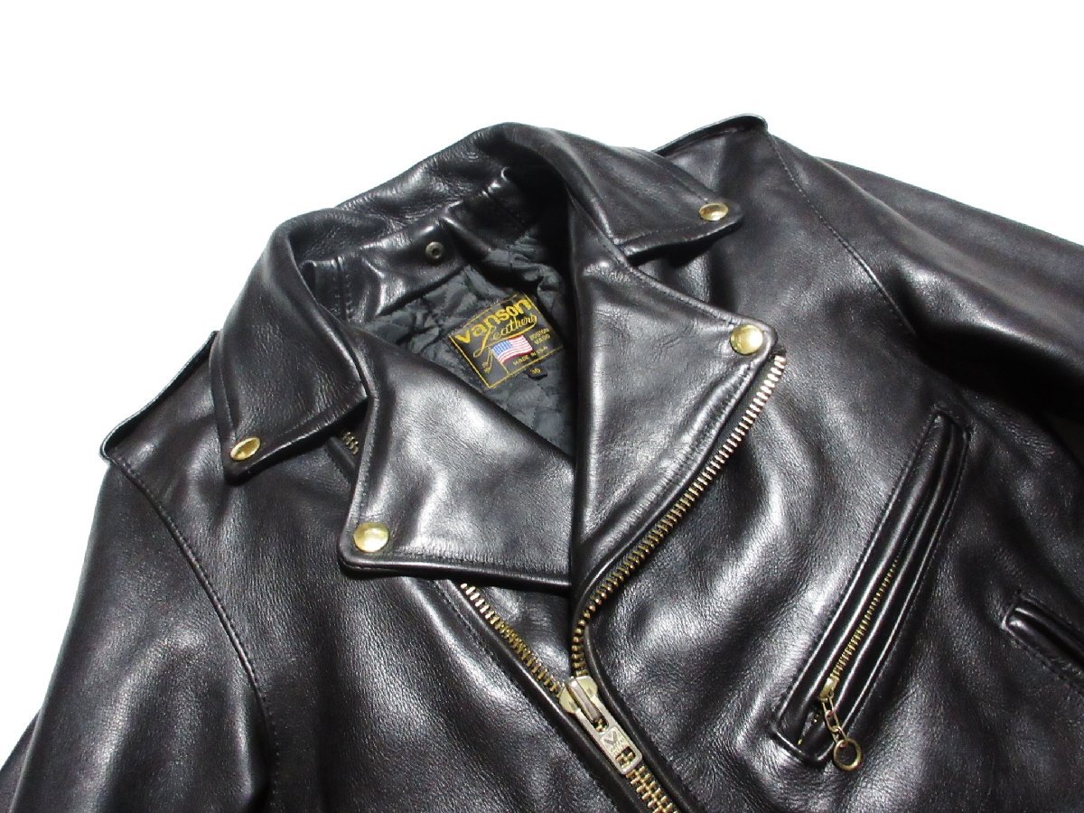 極美品 上革質 VANSON MODEL C2 バンソン ダブル ライダース