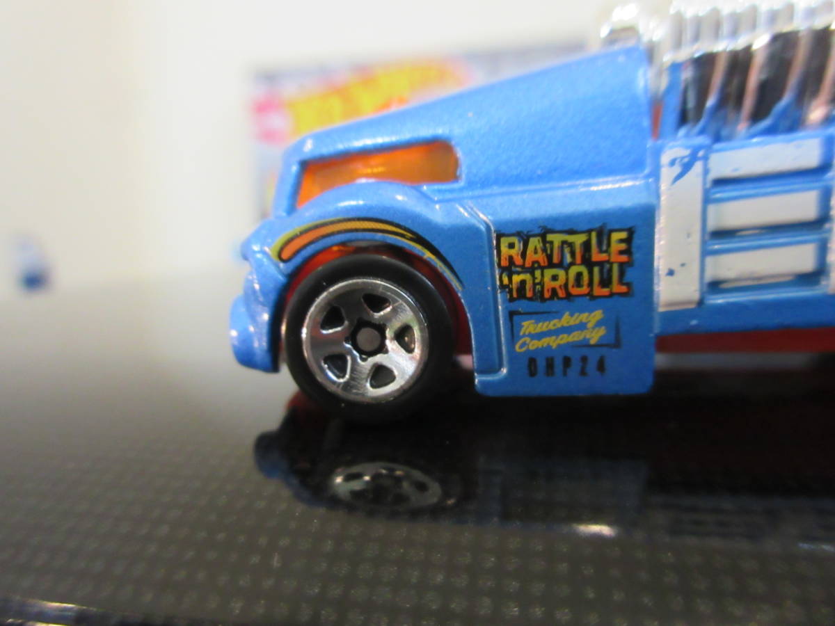 Hot Wheels CRATE RACER クレートレーサー エンジン振子 ギミック ブルー 浅田龍 リュウ アサダ Rattle 'n' Roll ステーキベッドトラック_画像9