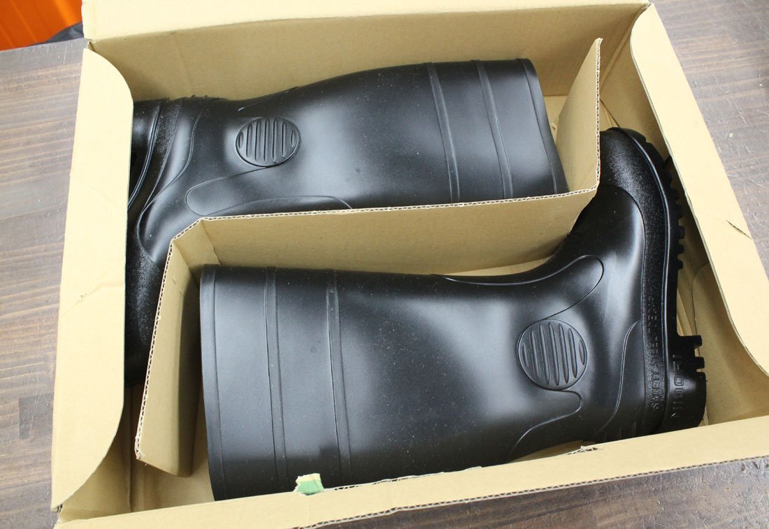  unused storage goods green safety Work Ace/ Work Ace . core safety boots 23.5cm W1000 oil resistant enduring medicines safety shoes work shoes receipt issue possibility 