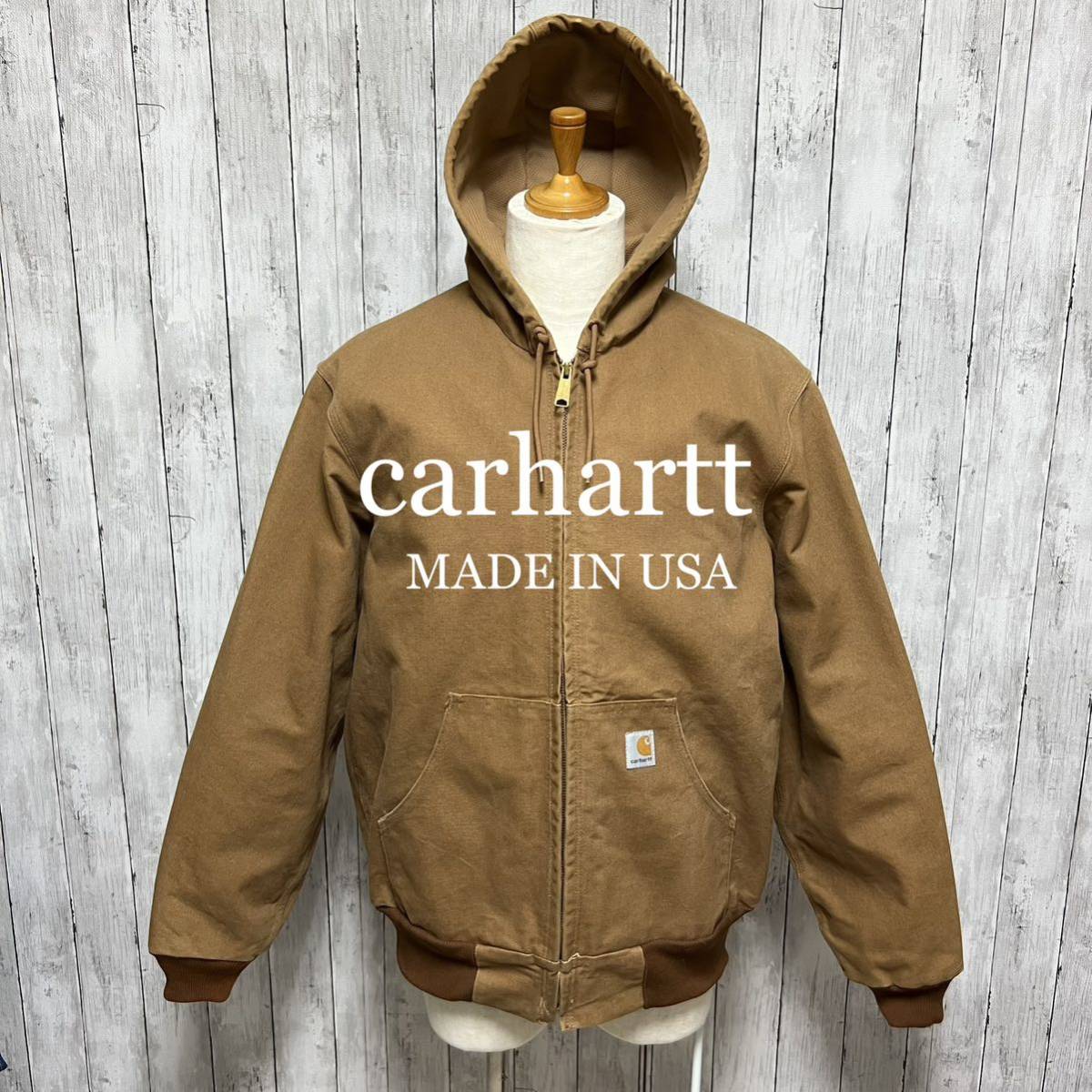 人気定番 美品！carhartt USA製！アクティブジャケット！ダック地