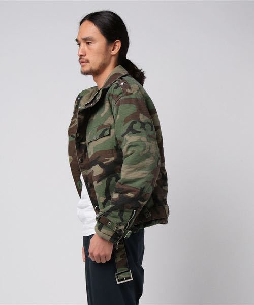 B品セール PATRIOT CAMO MOTO PUFFER JACKET迷彩ジャケット