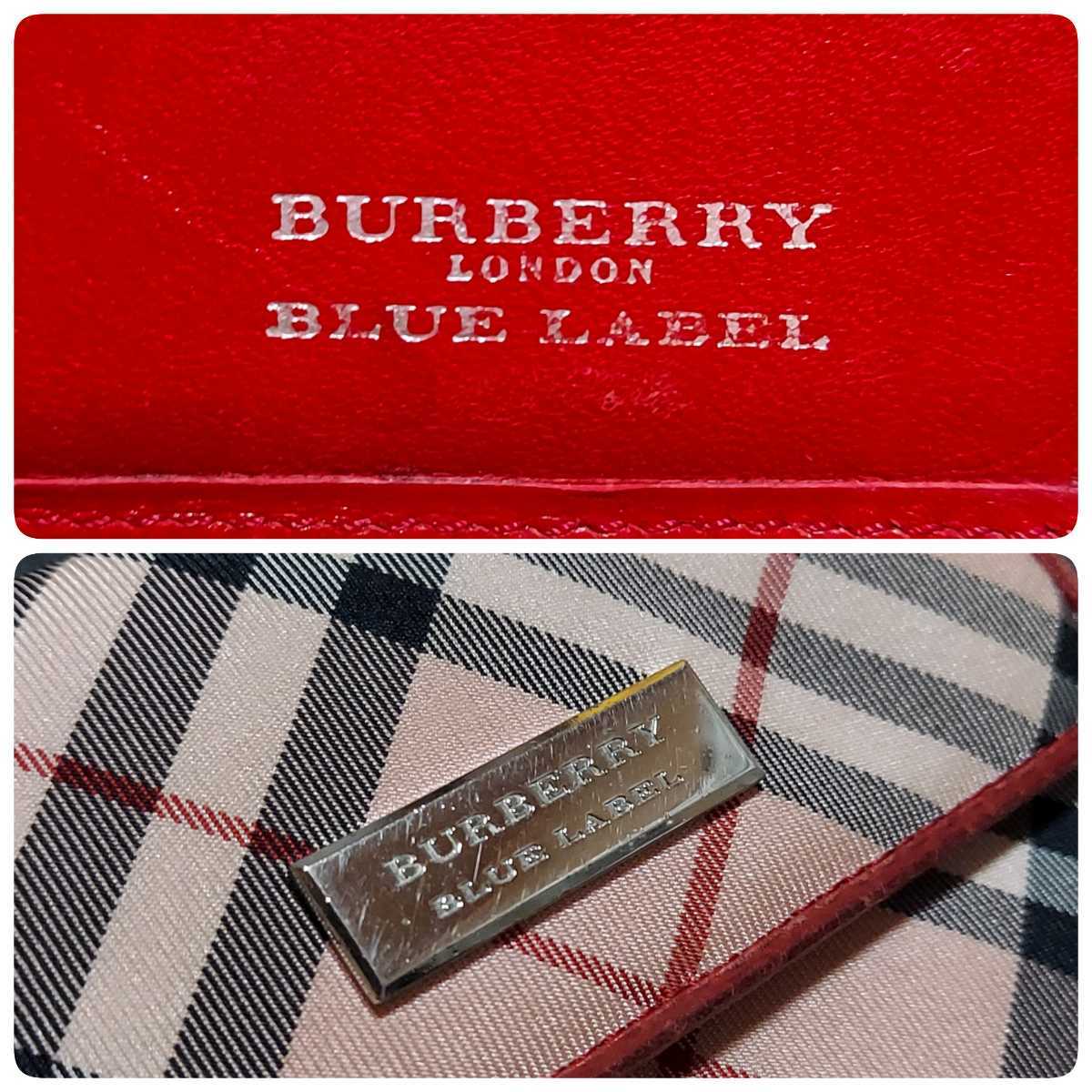 バーバリーブルーレーベル BURBERRY BLUE LABEL 2つ折り財布 ノバチェックの画像10