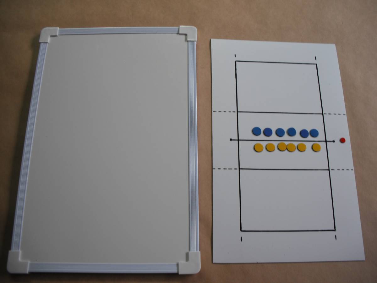 【送料無料】バレーボール作戦板(作戦盤・作戦版)マグネットシート＋ボード_画像2