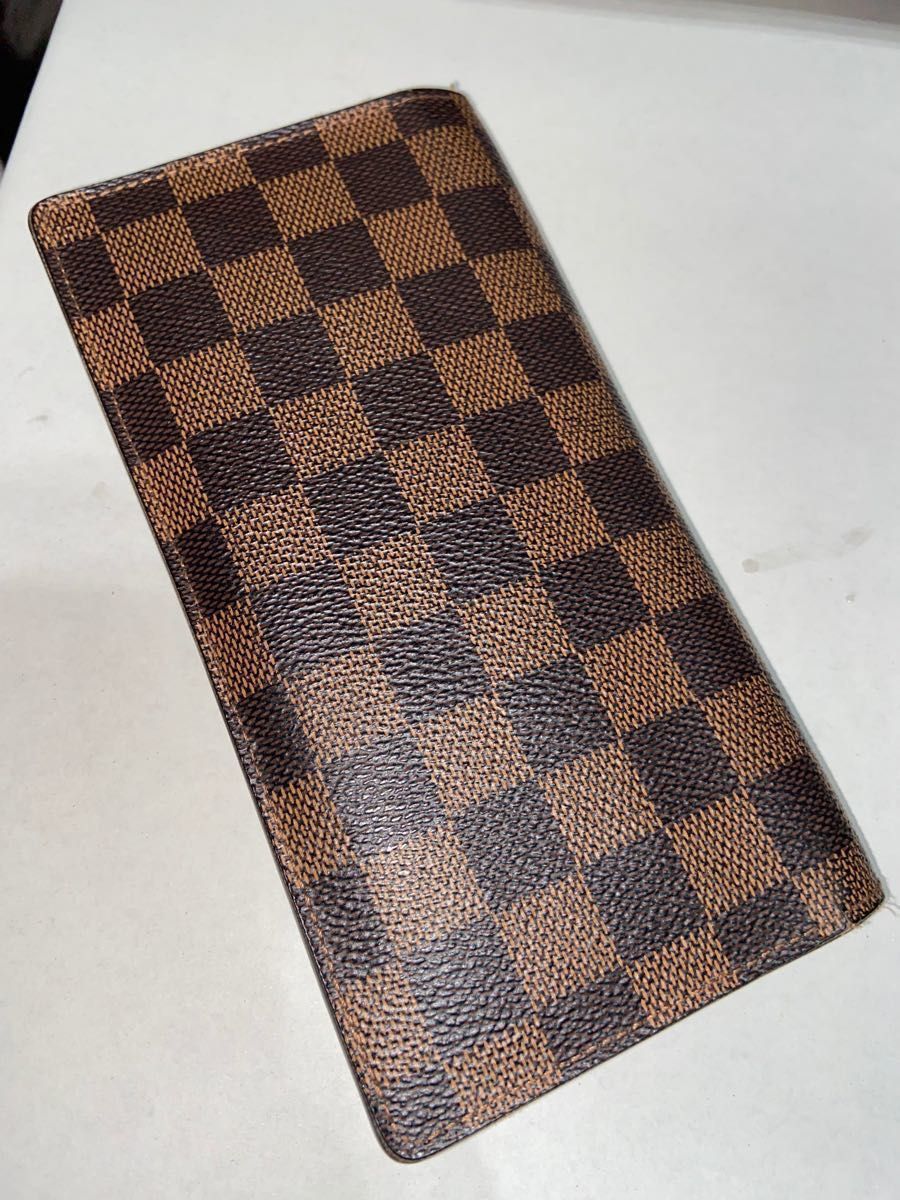 ルイ・ヴィトン　ダミエ　長財布　御札入れブラウン LOUIS VUITTON