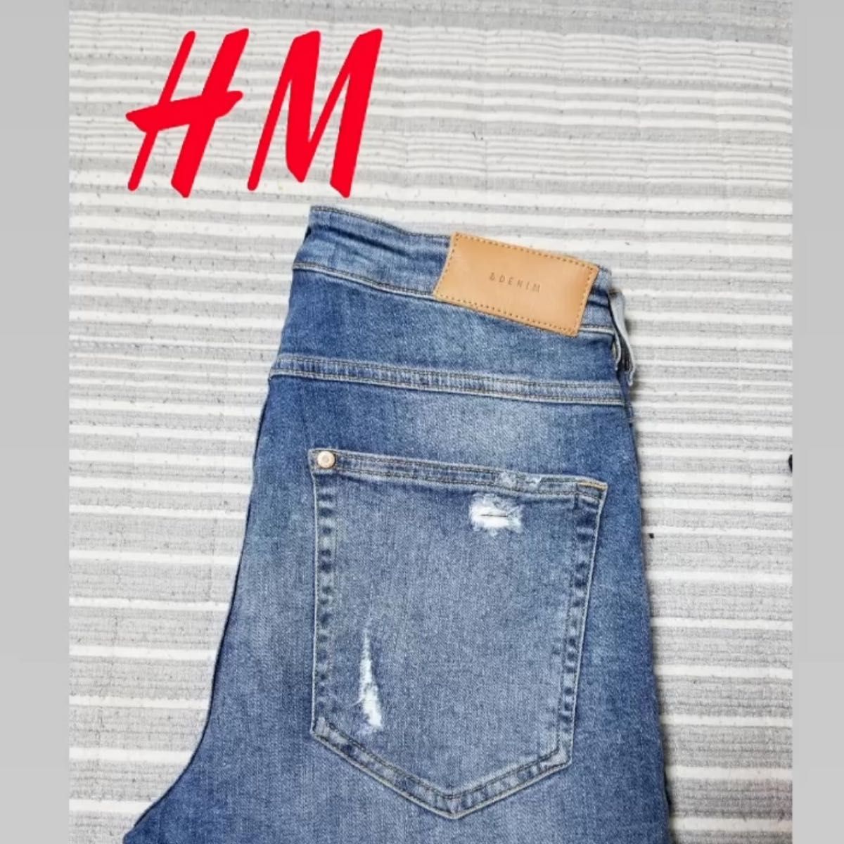 H&M デニムパンツ ダメージジーンズ