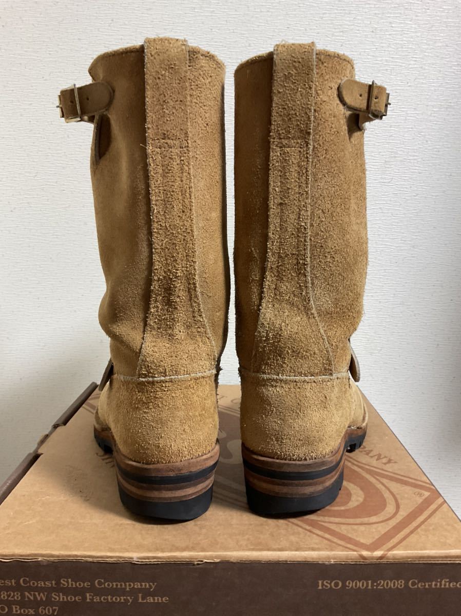 スペシャル!! WESCO 茶金 Burlap Rough Out BOSS ボス ウエスコ ラフアウト エンジニア ブーツ 旧ロゴ 仕様 美品_画像4