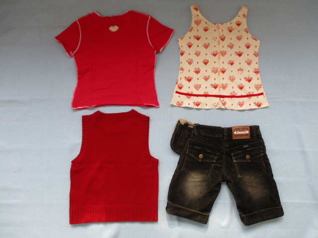 ★値下げ★SISITER Jenni，HAKKA KIDS，PINCLIP BIS，Cynthia Rowley　ショートパンツ・Ｔシャツ他　女の子　１４０・Ｍサイズ　４点セット