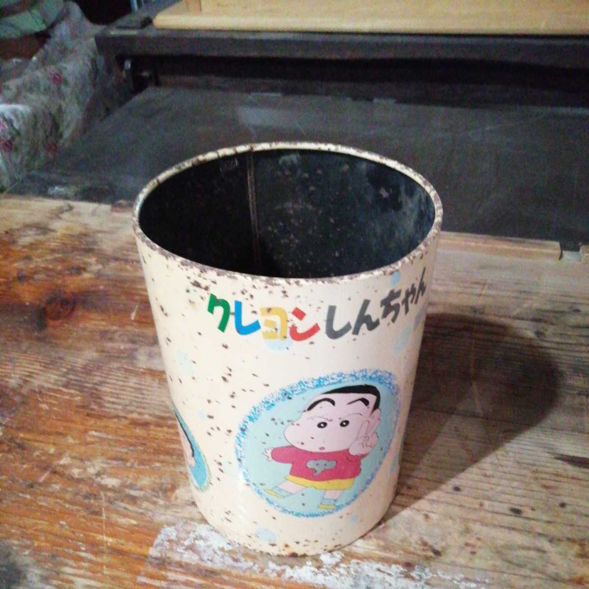 クレヨンしんちゃん ブリキ 缶 antique スチール製 日本 アニメ 漫画 高さ約25cm ゴミ箱_画像5