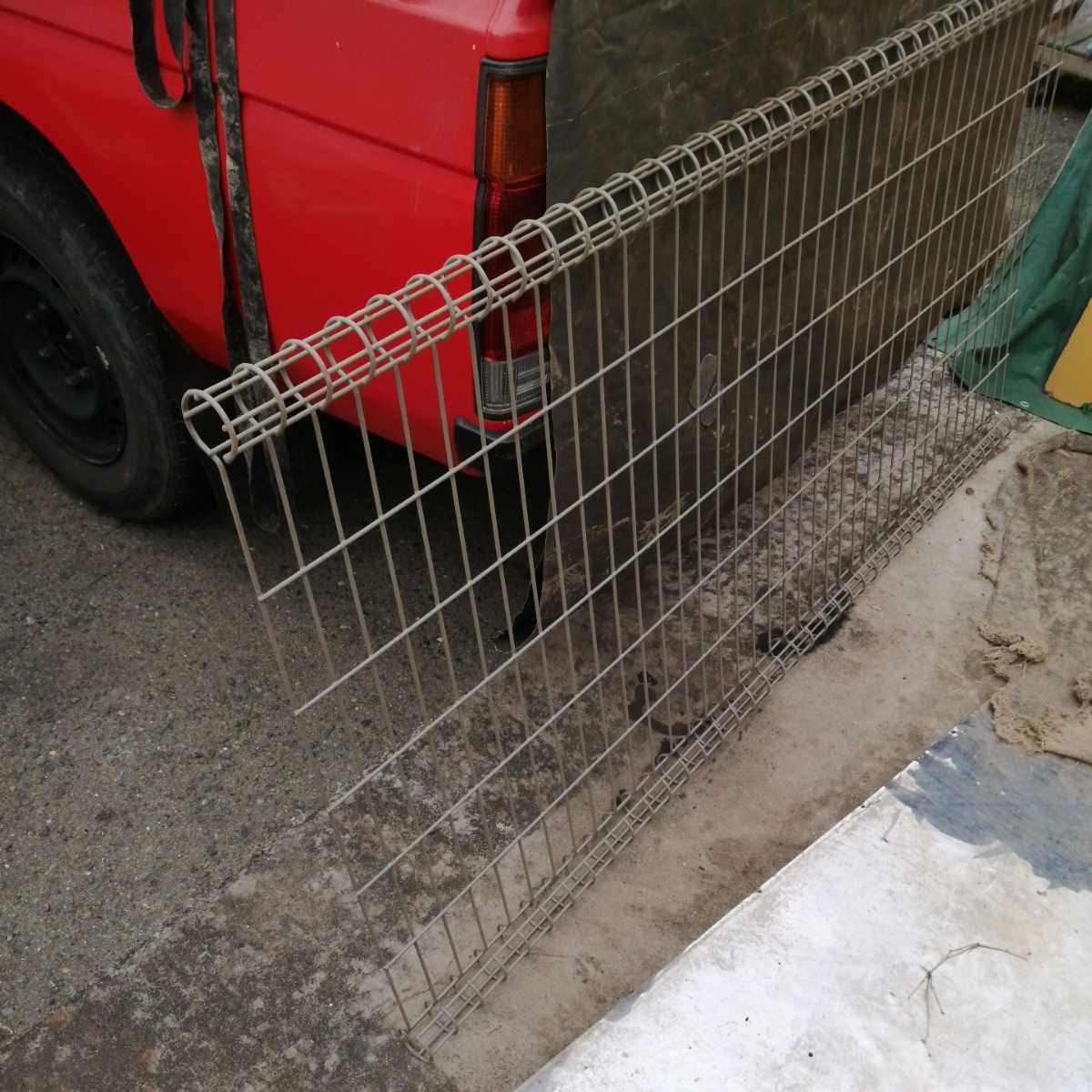  Saga departure fence steel mesh fence fencing net out structure DIY outdoors . fence body approximately width 1900× height 920mm door 1 sheets 