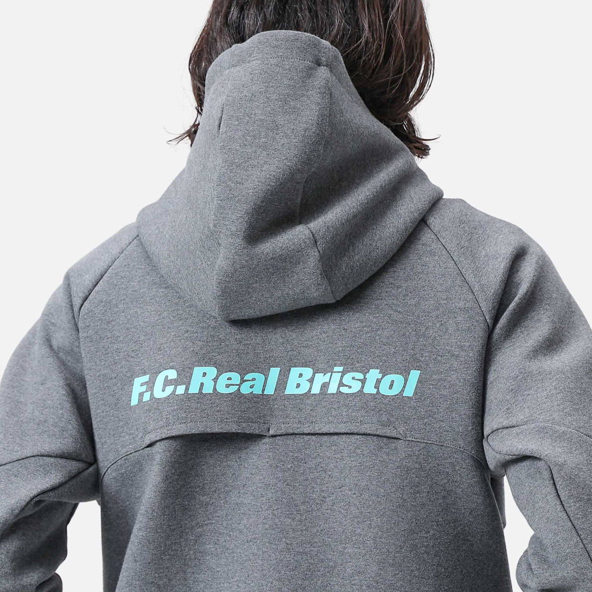 22AW新品XL☆グレーF.C.Real BristolスウェットVENTILATION HOODIE