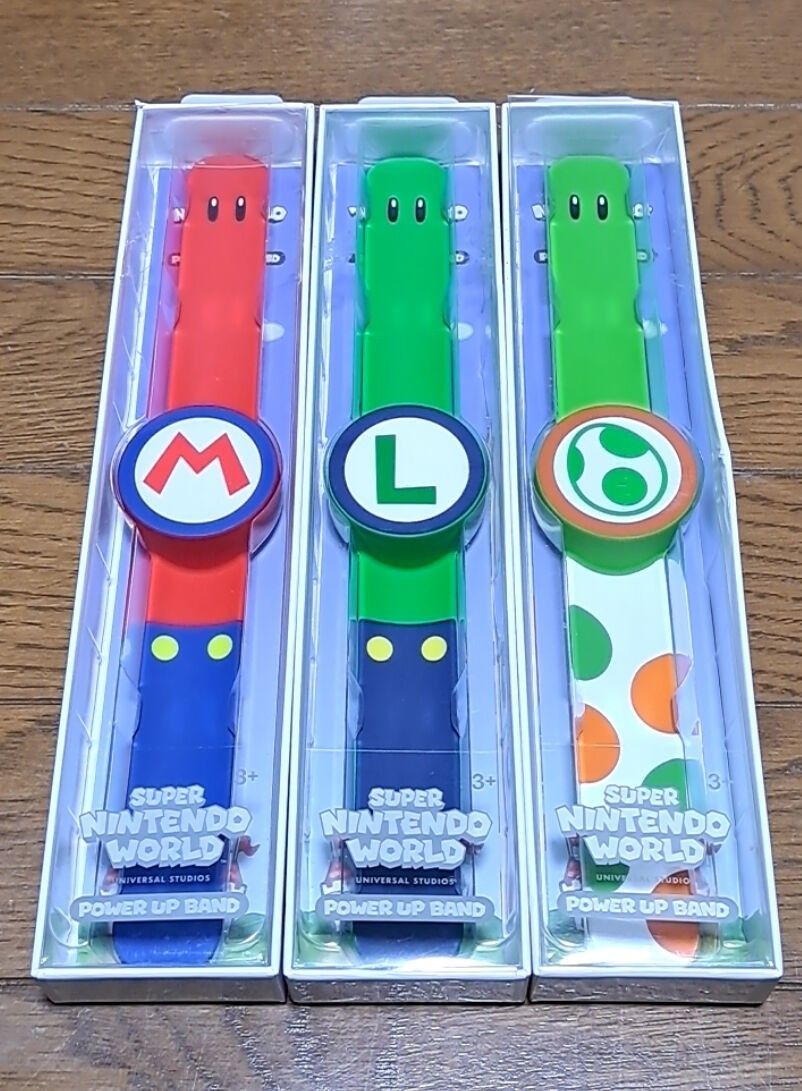 パワーアップバンド USJ ユニバ マリオ ルイージ ヨッシー 3本セット ニンテンドーワールド フィギュア ゲームキャラクター www.unionsanfelipe.com
