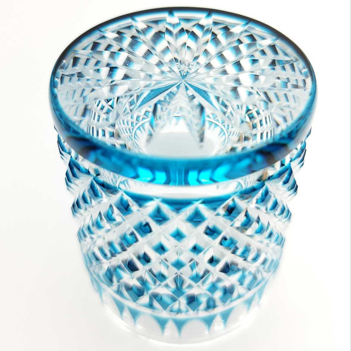超希少品☆阪本光男 薩摩切子 替茶器(切子 江戸切子 薩摩切子