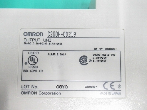 □□ ※送料無料【管理番号N10945】omRon PLC 出力ユニット C200H-OD219